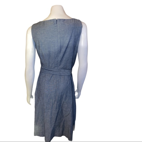 LL BEAN Signature Chambray Dress 6 - Picture 2 of 5